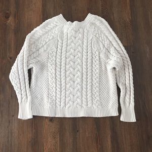 Cable knit sweater